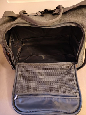 Changing bag like new, gray color