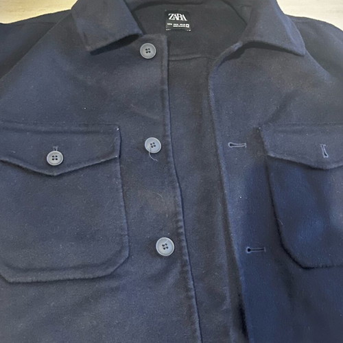 Zara men's coat like new, dark blue, size M