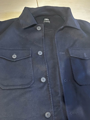 Zara men's coat like new, dark blue, size M