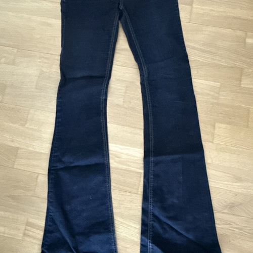 BSB jeans, dark blue flared low-rise pants, size S