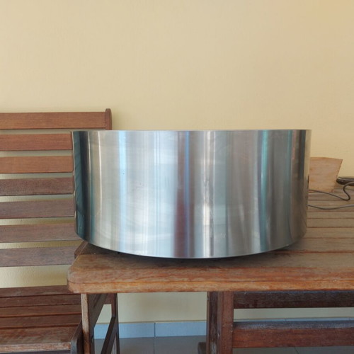 Inox round modern extractor hood like new