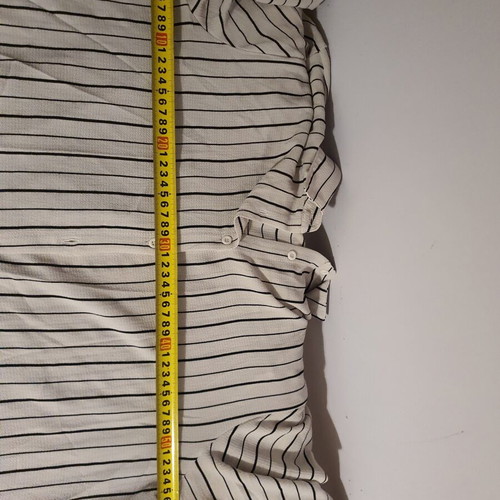Striped shirt black and white like new, thin fabric, size XXL