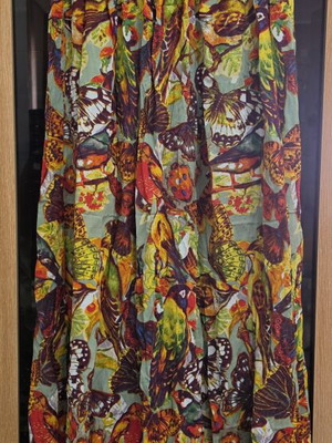 Desigual Maxidress strapless, like new, colorful, size Small