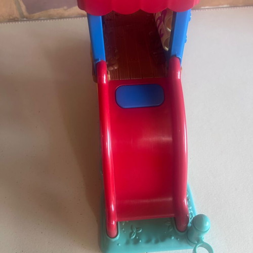 Fisher-Price Little People playground with slide and tic-tac-toe used