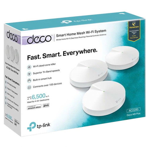 TP-Link Deco M9 Plus AC2200 Smart Home Mesh Wi-Fi System 3 pack