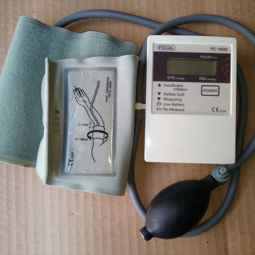 Focal digital blood pressure monitor used