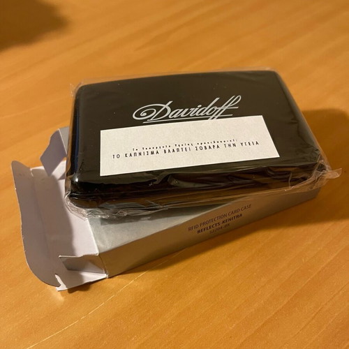 Black promotional card case new