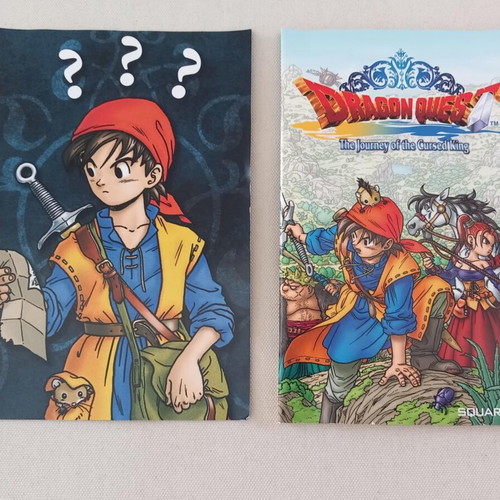 Dragon Quest The Odyssey of the Cursed King PS2 case and manual used