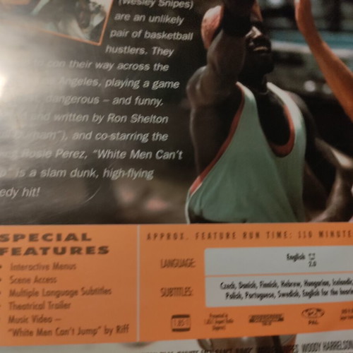 White Men Can't Jump DVD, English subtitles, 90s comedy