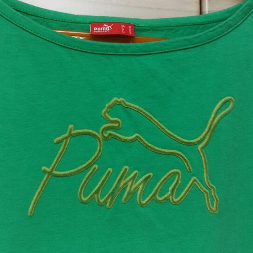 Puma Green Cotton Shirt like new, small-medium size