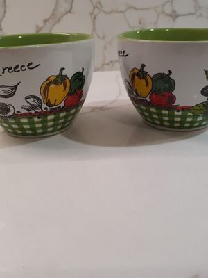 Aegean Art bowls set of 2 like new