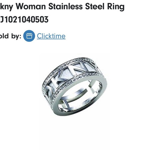 DKNY ring new, gray