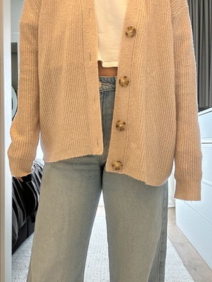 American Eagle απαλή ζακέτα μεταχειρισμένη σε απαλό ροζ