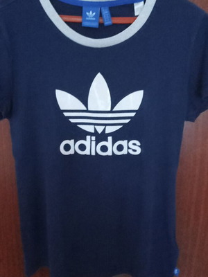 Adidas short-sleeve t-shirt like new, blue, size S