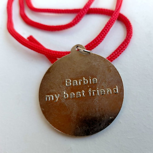 Barbie metal pendant from the 80s new