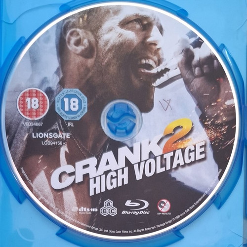 Crank 2 High Voltage Blu-ray with English subtitles