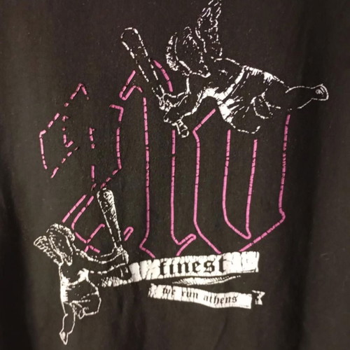 210 angels t-shirt used, size Small, black