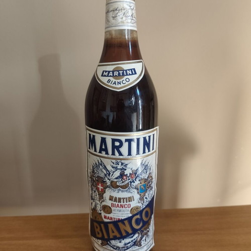 Martini Bianco Vermouth vintage collectible bottle '70s-'80s