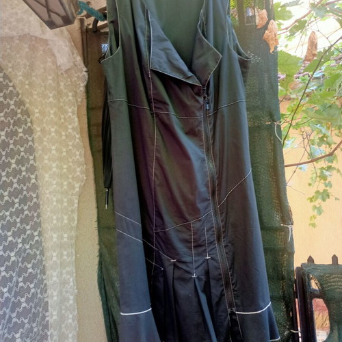 Jensen black dress, 65% cotton, size 42