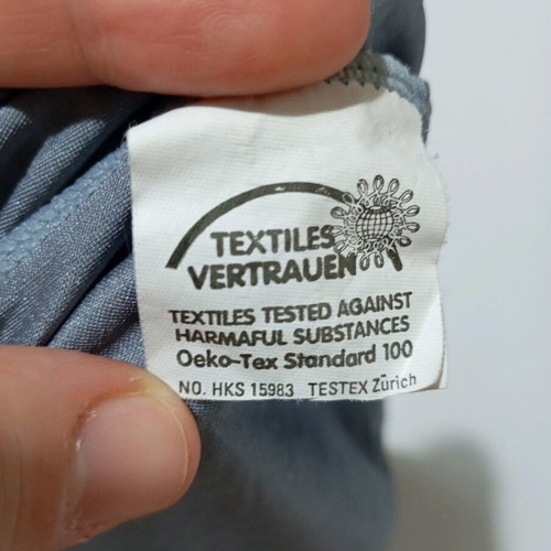Textiles Vertrauen one-piece swimsuit used, silver/grey metallic, L/XL