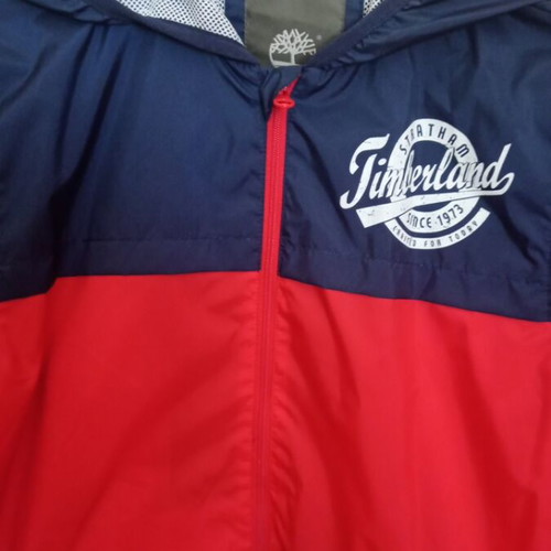 Timberland children's windbreaker jacket, blue and red, size 152 cm
