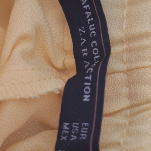 Zara yellow wide pants size small like new