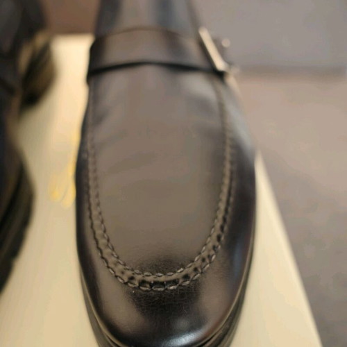 Santoni blue calf leather boots new