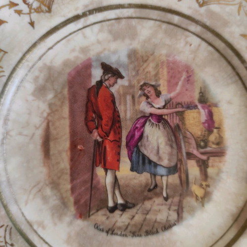 Porcelain decorative plate J&G Meakin handmade 1970 like new, 17cm