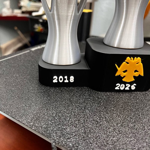 3D Printed AEK Decorative Trophy New, Last 3 Championships 2018-2026