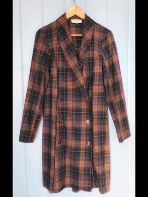 Mini dress jacket Closet London like new, brown and purple