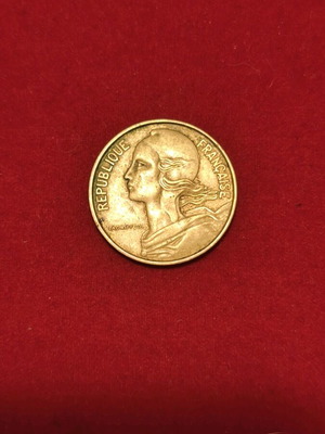 France 10 Centimes Coin used