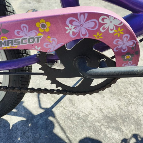Style Mascot Kids Bicycle used, 16-18 inch wheels, purple and pink