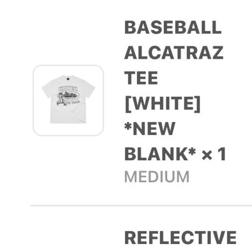 Corteiz Alcatraz Reflective T-shirt Size M New Black