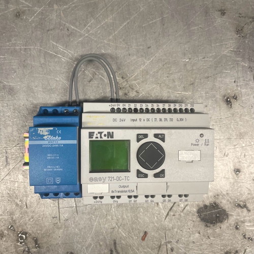 Logo logic unit used with rail power supply