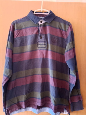Blue Harbour (Marks & Spencer) long-sleeve striped shirt like new, size M