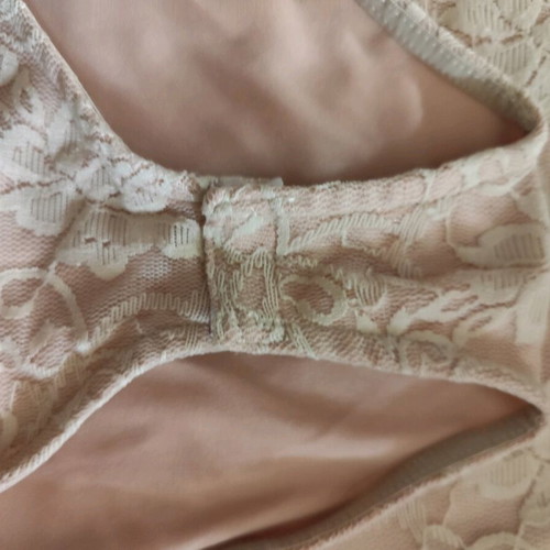 Blanco lace bodysuit pink medium like new