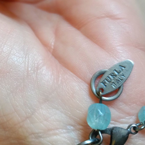 Furla bracelet with blue-turquoise stones like new