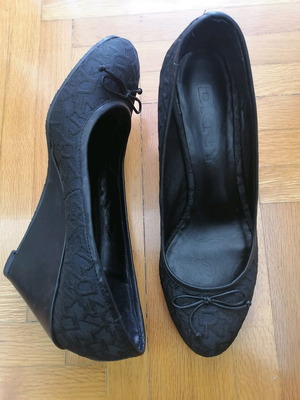 Γόβες DKNY μεταχειρισμένες, μαύρες, νούμερο 36,5, τακούνι 7,5 cm