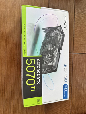 PNY GeForce RTX 5070 Ti graphics card new, sealed