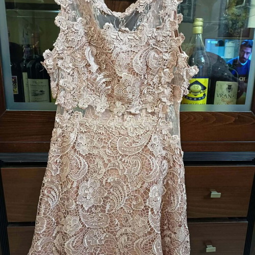BSB Dress with Sheer Details New, Pink, Size L