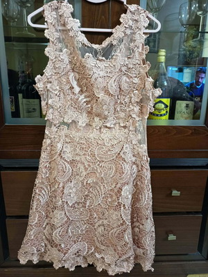 BSB Dress with Sheer Details New, Pink, Size L