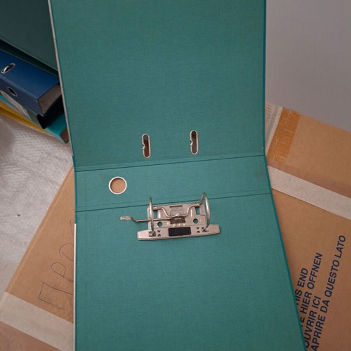 Filing binders like new, pack of 20 for A4 paper, green blue black
