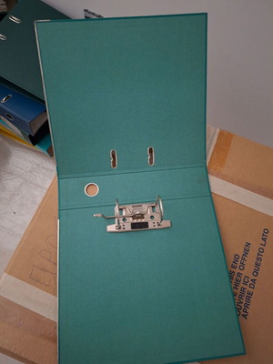 Filing binders like new, pack of 20 for A4 paper, green blue black