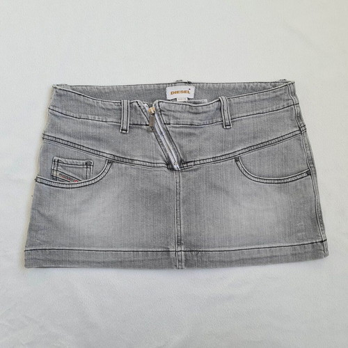 Diesel Jeans women's mini denim skirt size 29 / M, grey, stretch