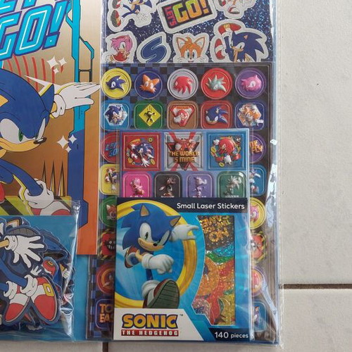 Sonic the hedgehog stickers new, pack of 500 pieces