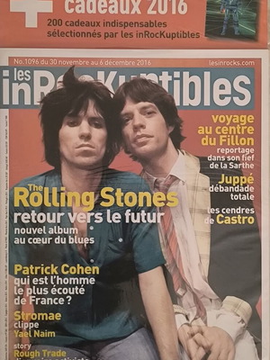 Les Inrockuptibles περιοδικό καινούργιο, τεύχος 1096 Rolling Stones