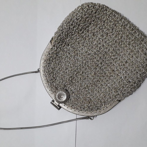 Vintage handmade bag used with thread
