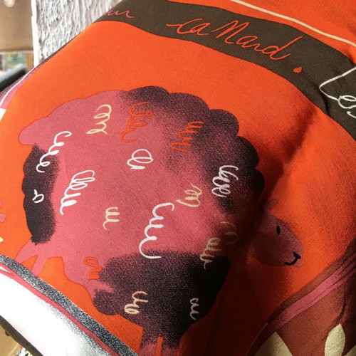 Loredano 100% silk scarf vintage, like new