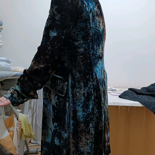 Long knee-length jacket new, boho style, size L