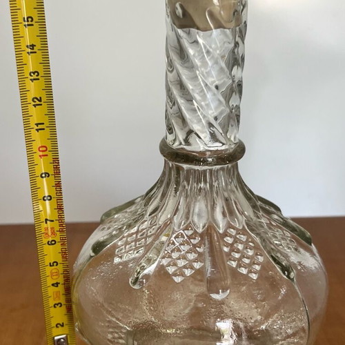 Glass tsikoudia carafe like new